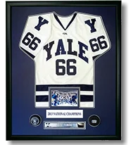 Yale University Men's Hockey  National Champions  w/ team picture & embedded pucks